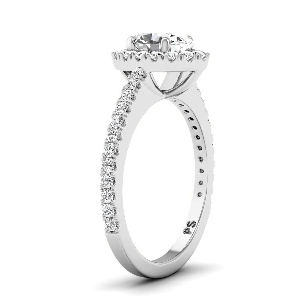 0.72-1.87 CT Oval & Round Cut Natural Diamonds - Engagement Ring