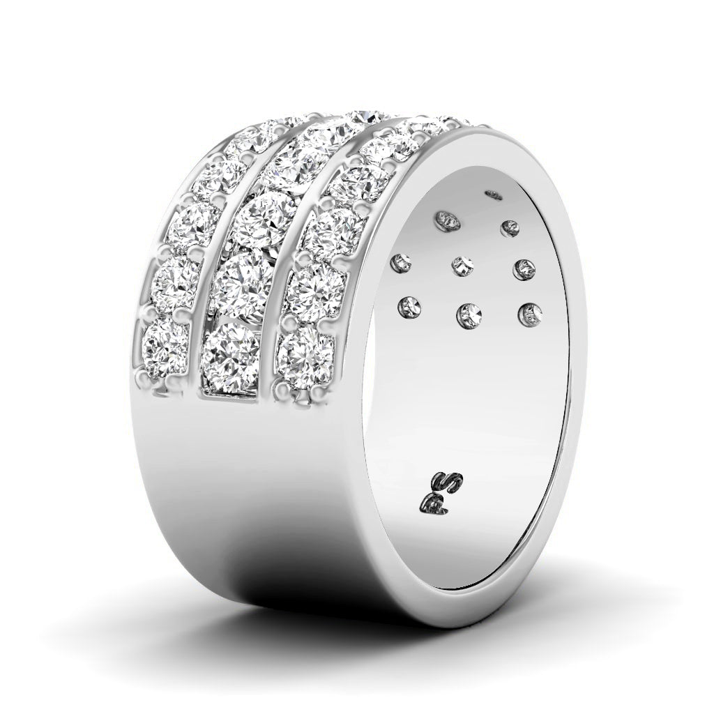 2.00 CT Round Cut Lab Grown Diamonds - Wedding Band