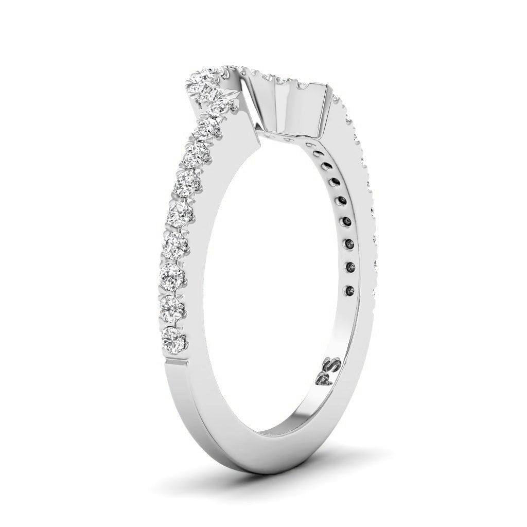 0.30 CT Round Cut Lab Grown Diamonds - Wedding Band - Primestyle.com