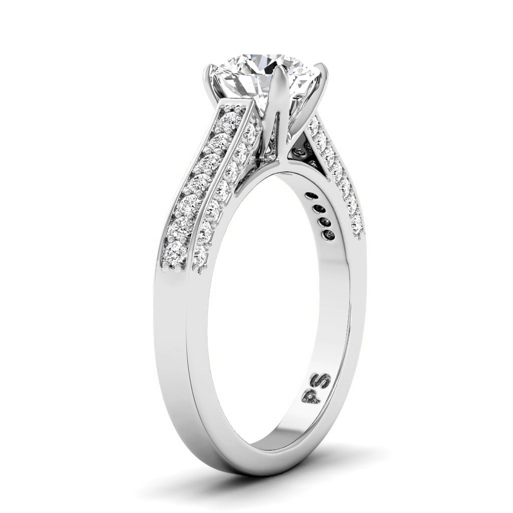 0.75-1.90 CT Round Cut Diamonds - Engagement Ring