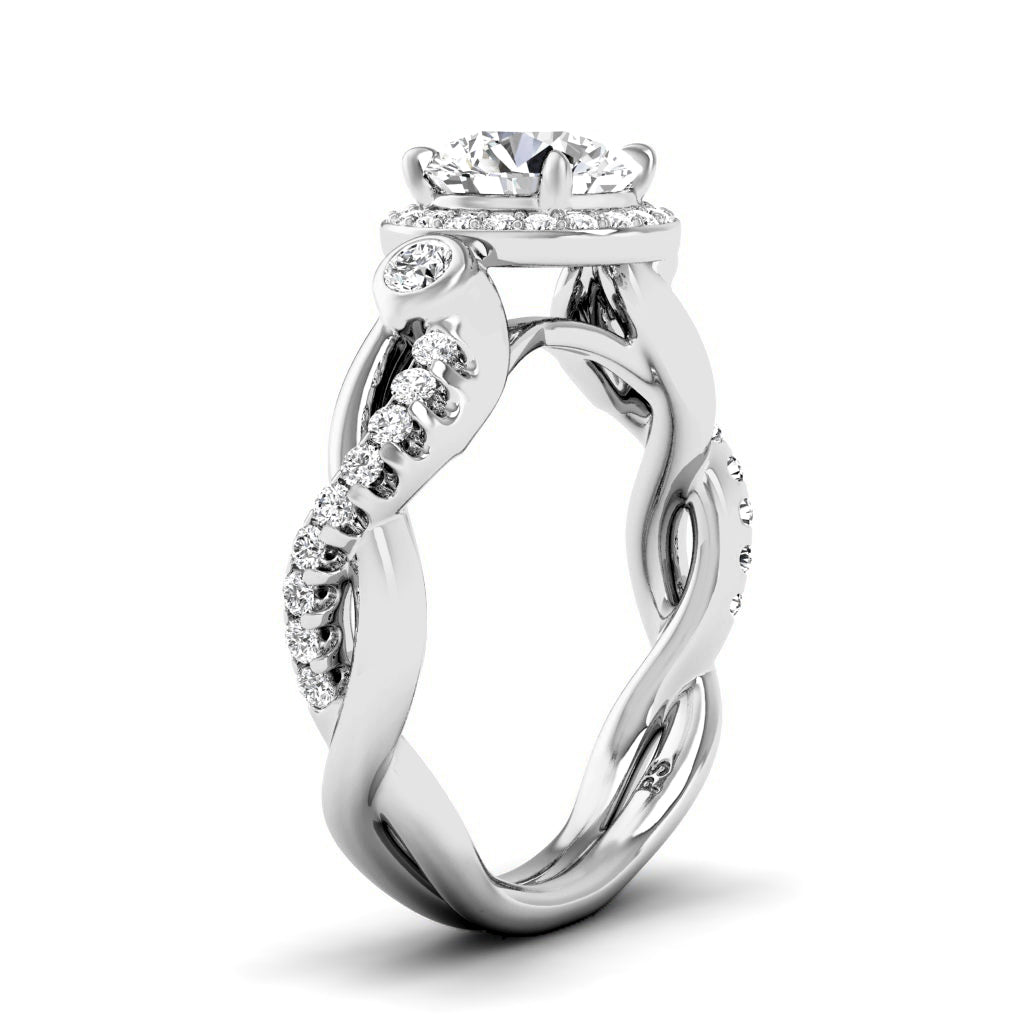 0.82-1.97 CT Round Cut Natural Diamonds - Engagement Ring