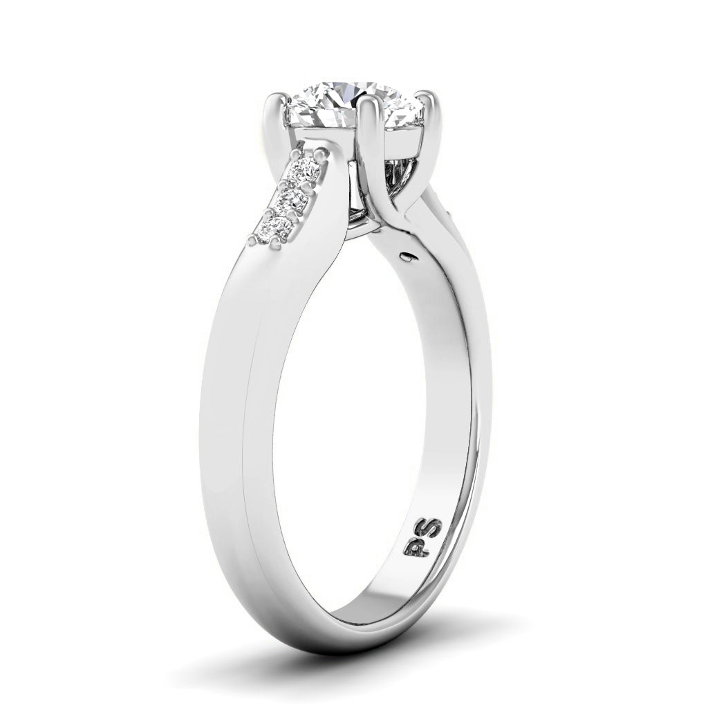 0.60-3.10 CT Round Cut Lab Grown Diamonds - Engagement Ring