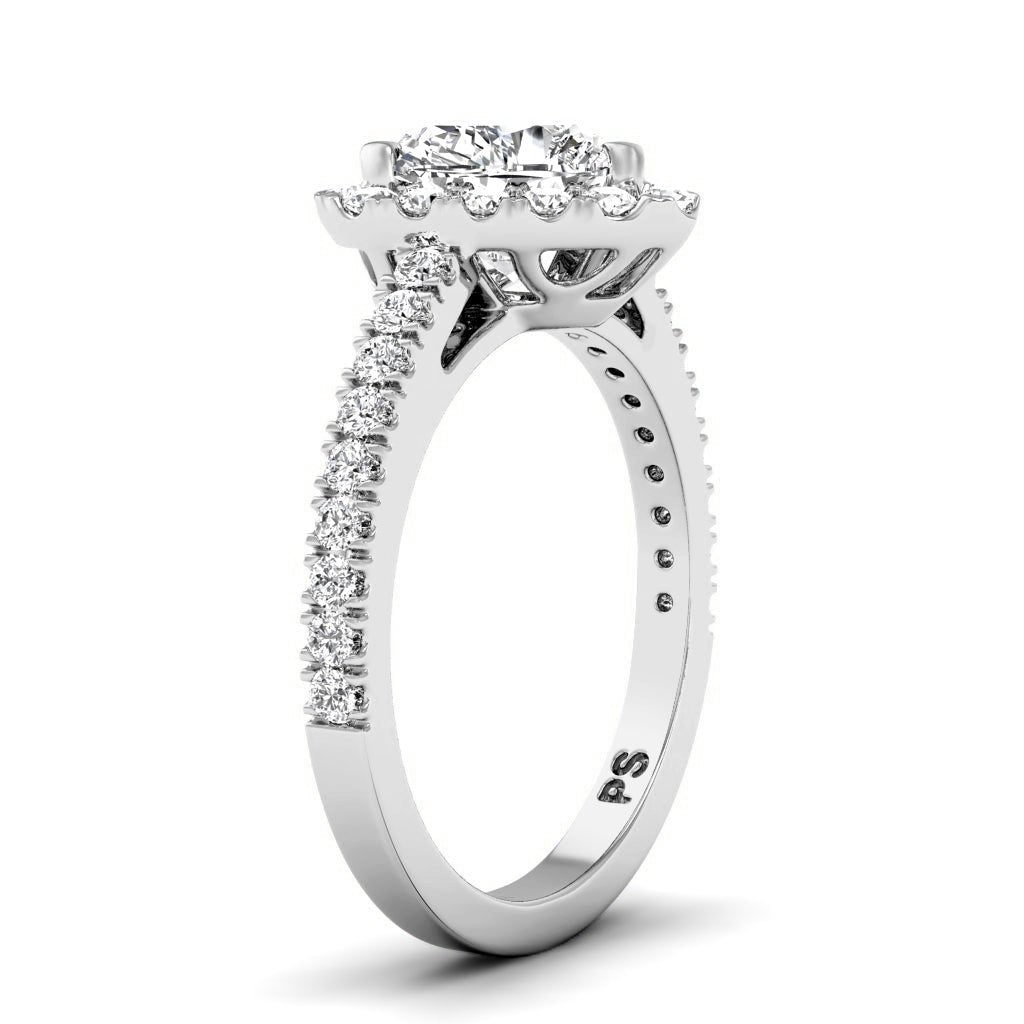 0.80 - 1.95 CT Heart & Round Cut Natural Diamonds - Engagement Ring - Primestyle.com