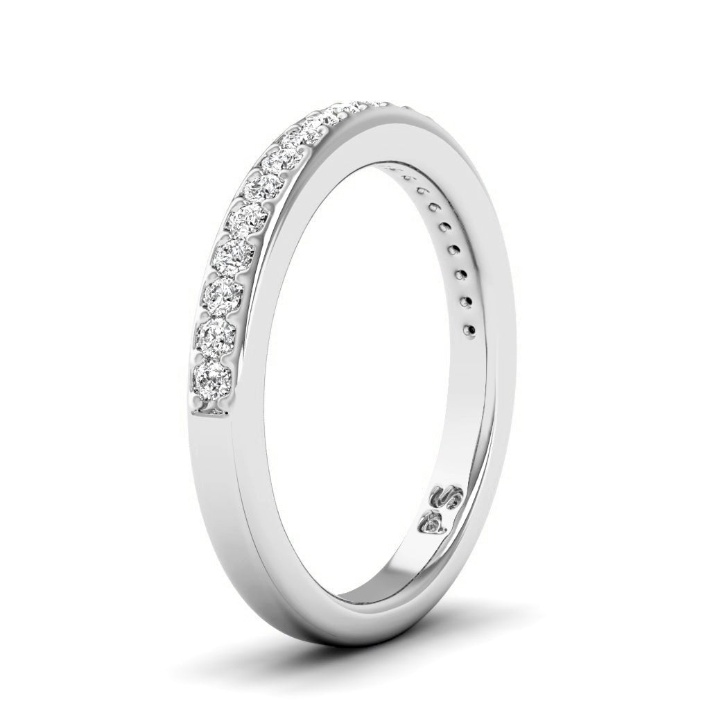 0.25 CT Round Cut Natural Diamonds - Wedding Band