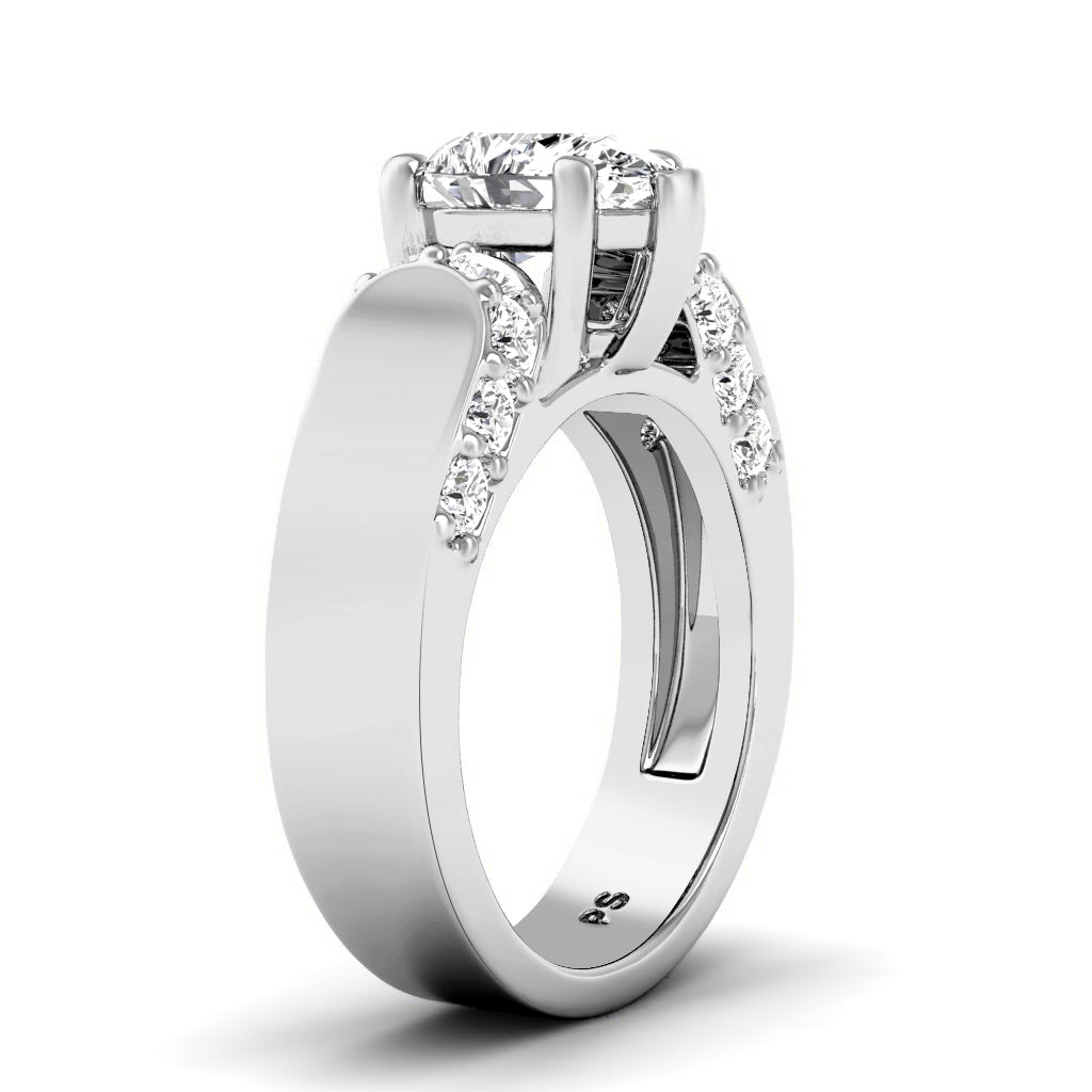 1.00-2.15 CT Round Cut Natural Diamonds - Engagement Ring