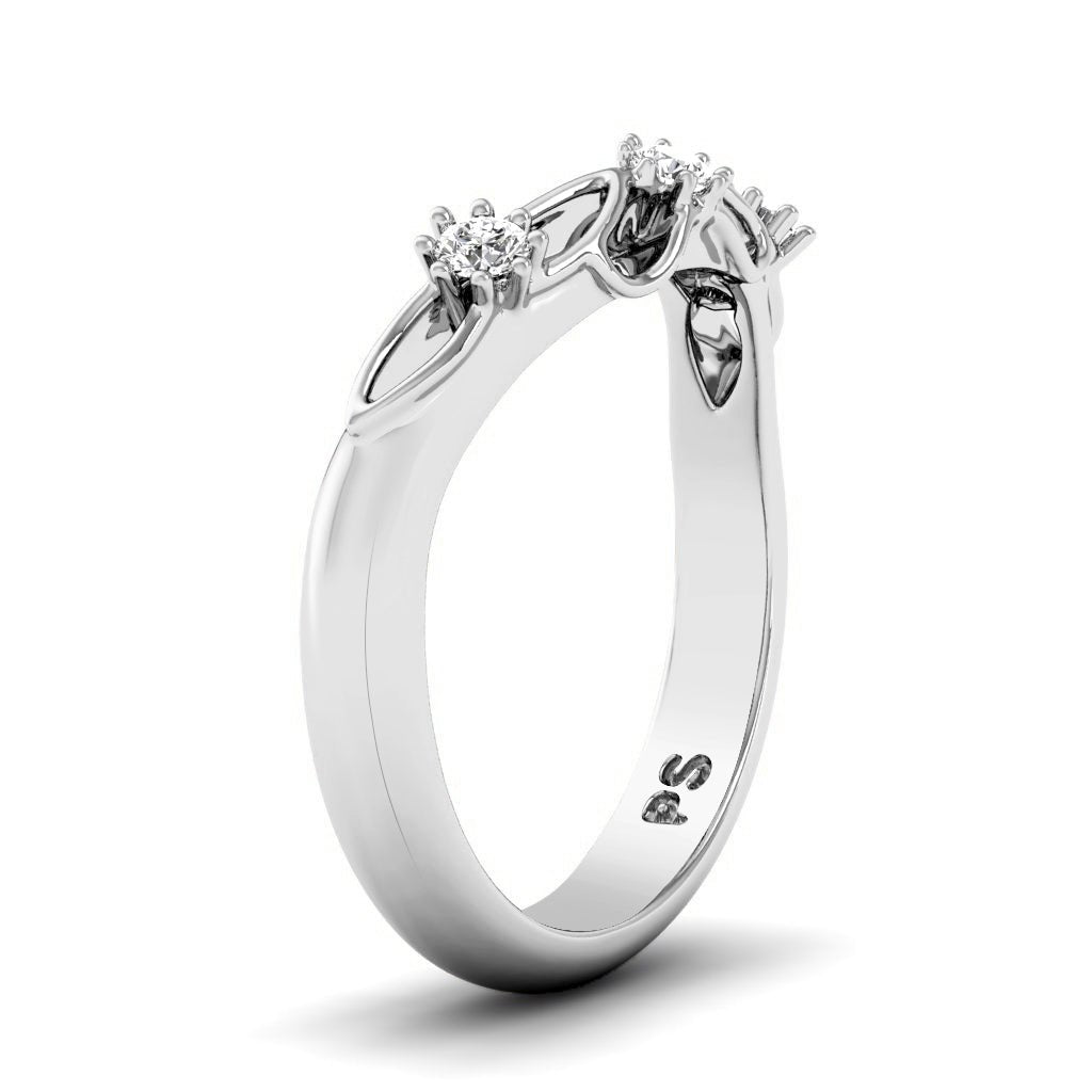 0.10 CT Round Cut Natural Diamonds - Wedding Band