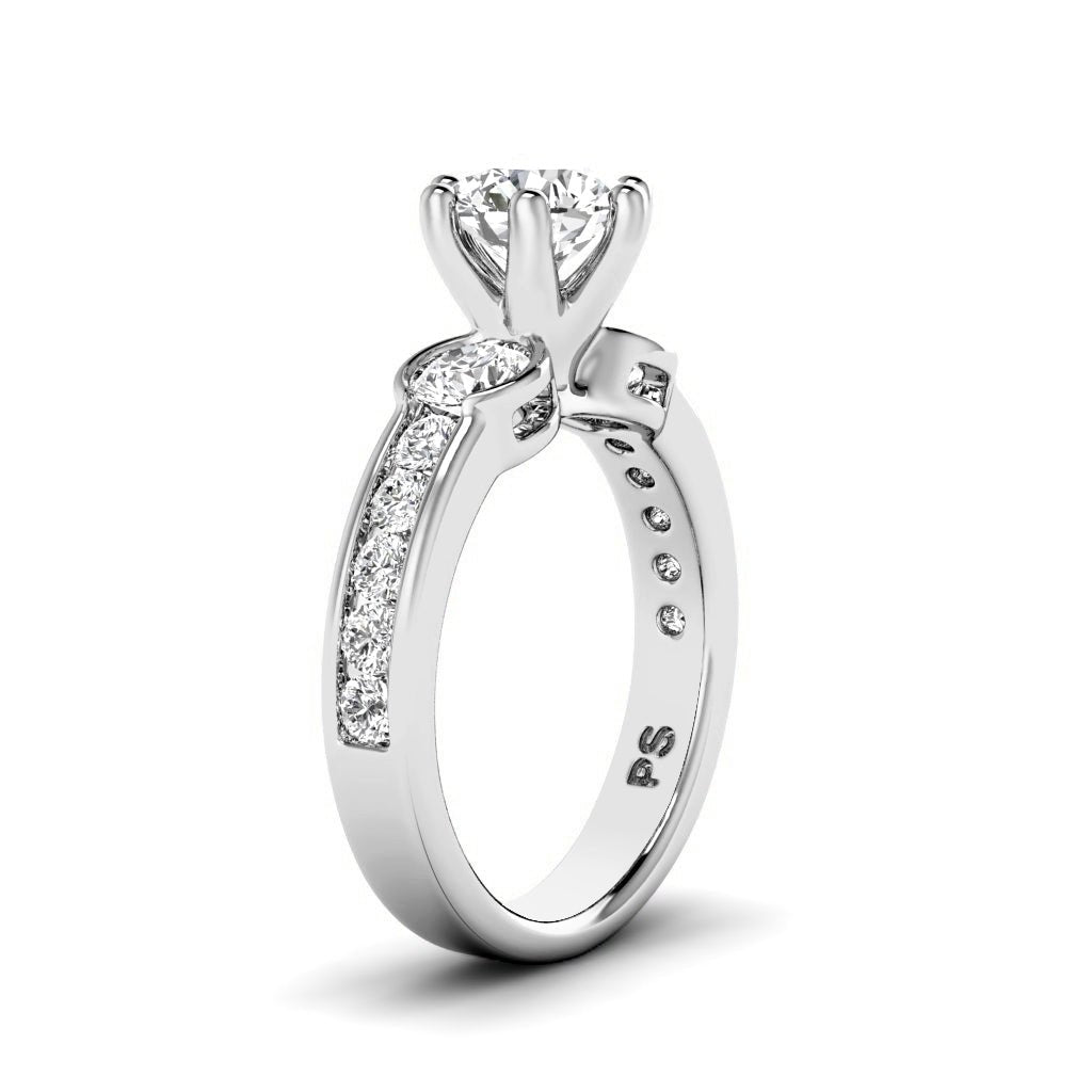 1.35 - 6.85 CT Round Cut Diamonds - Engagement Ring - Primestyle.com