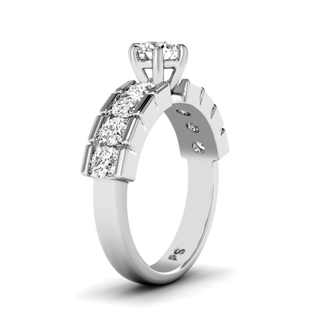 1.40-2.55 CT Round Cut Natural Diamonds - Engagement Ring