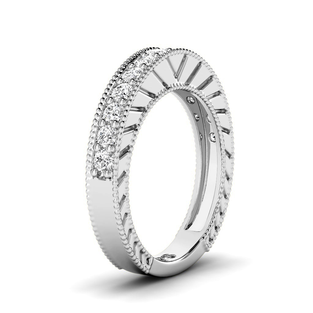 0.60 CT Round Cut Diamonds - Wedding Band