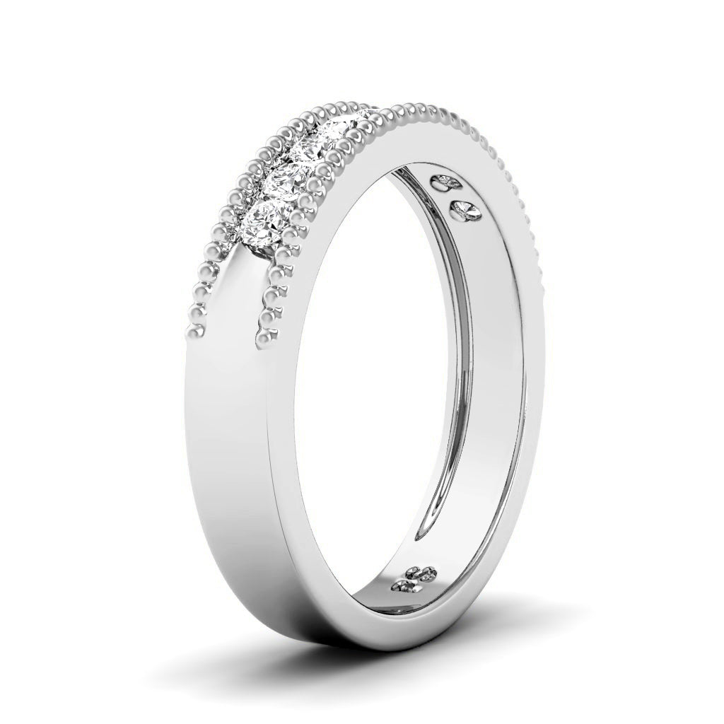 0.45 CT Round Cut Diamonds - Wedding Band