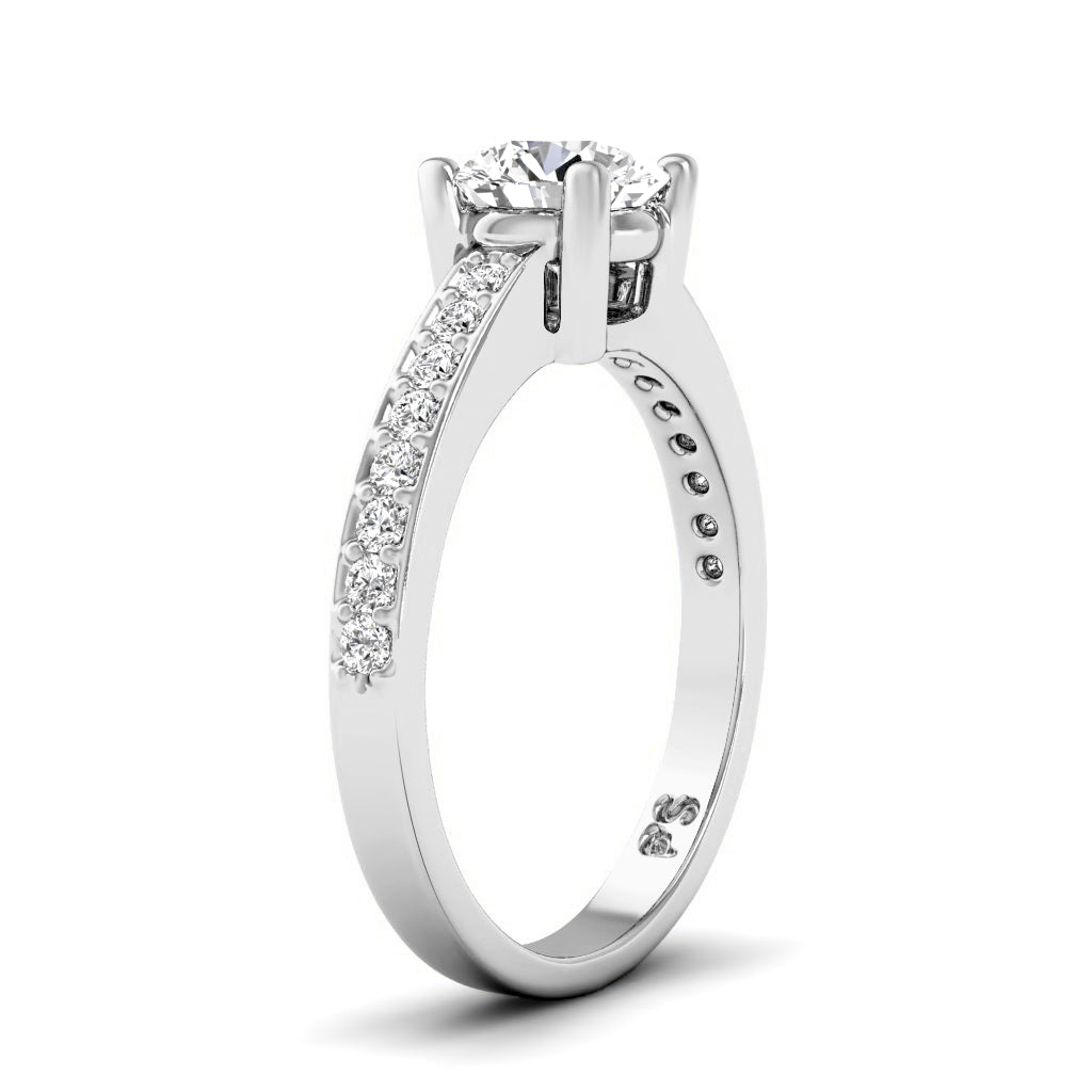 0.60-1.75 CT Round Cut Natural Diamonds - Engagement Ring