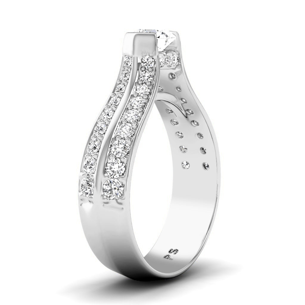 1.15-6.65 CT Round Cut Lab Grown Diamonds - Engagement Ring