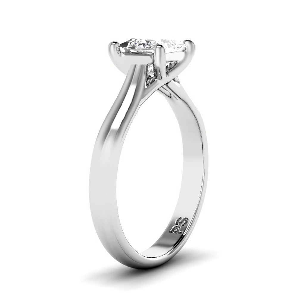 0.35-1.50 CT Princess Cut Diamonds - Solitaire Ring
