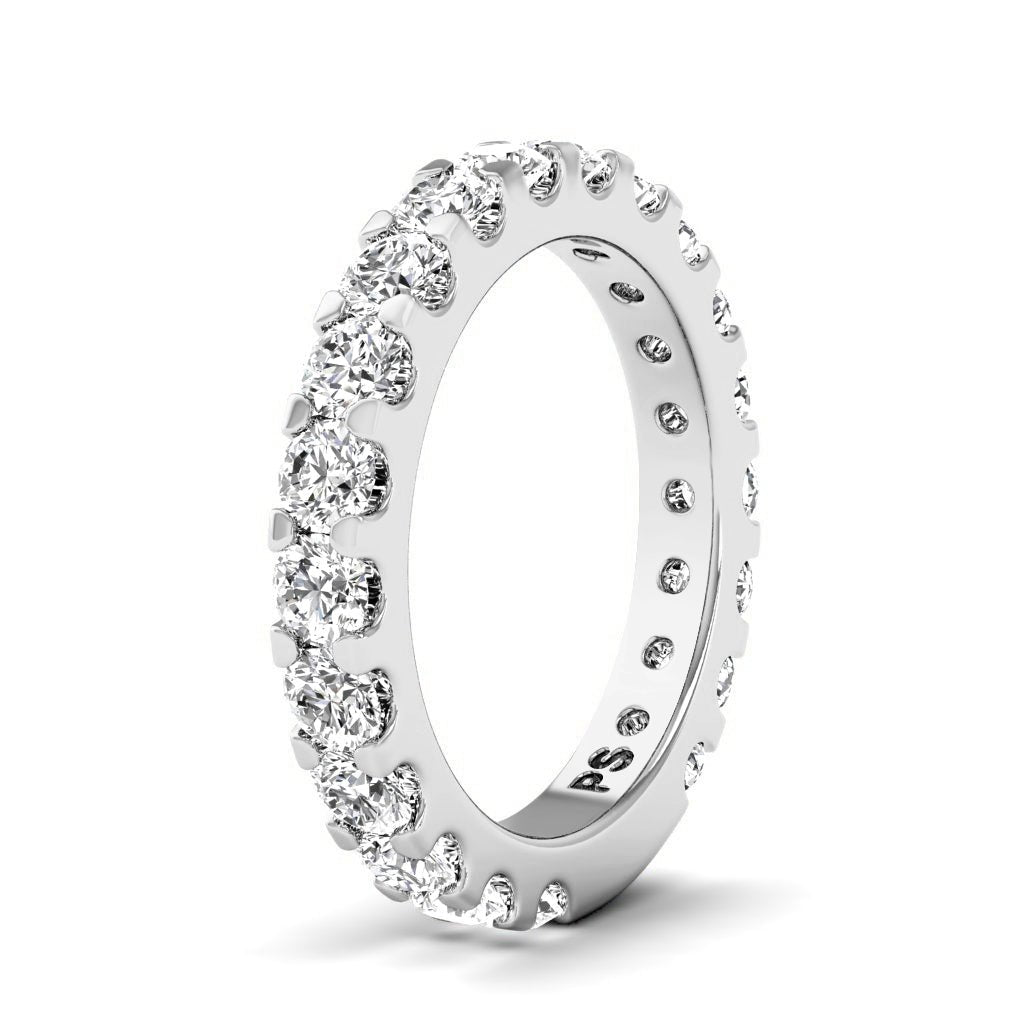 2.80 CT Round Cut Natural Diamonds - Wedding Band - Primestyle.com