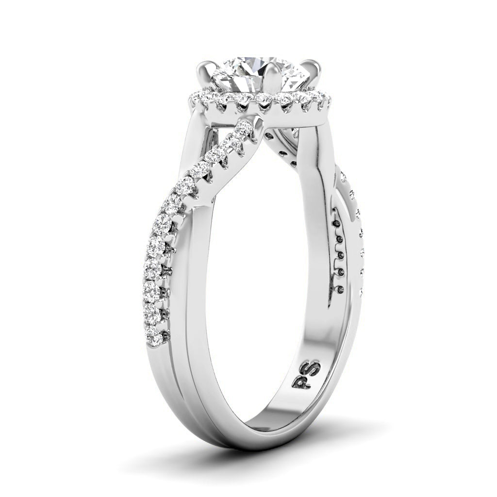 0.75-6.25 CT Round Cut Lab Grown Diamonds - Engagement Ring