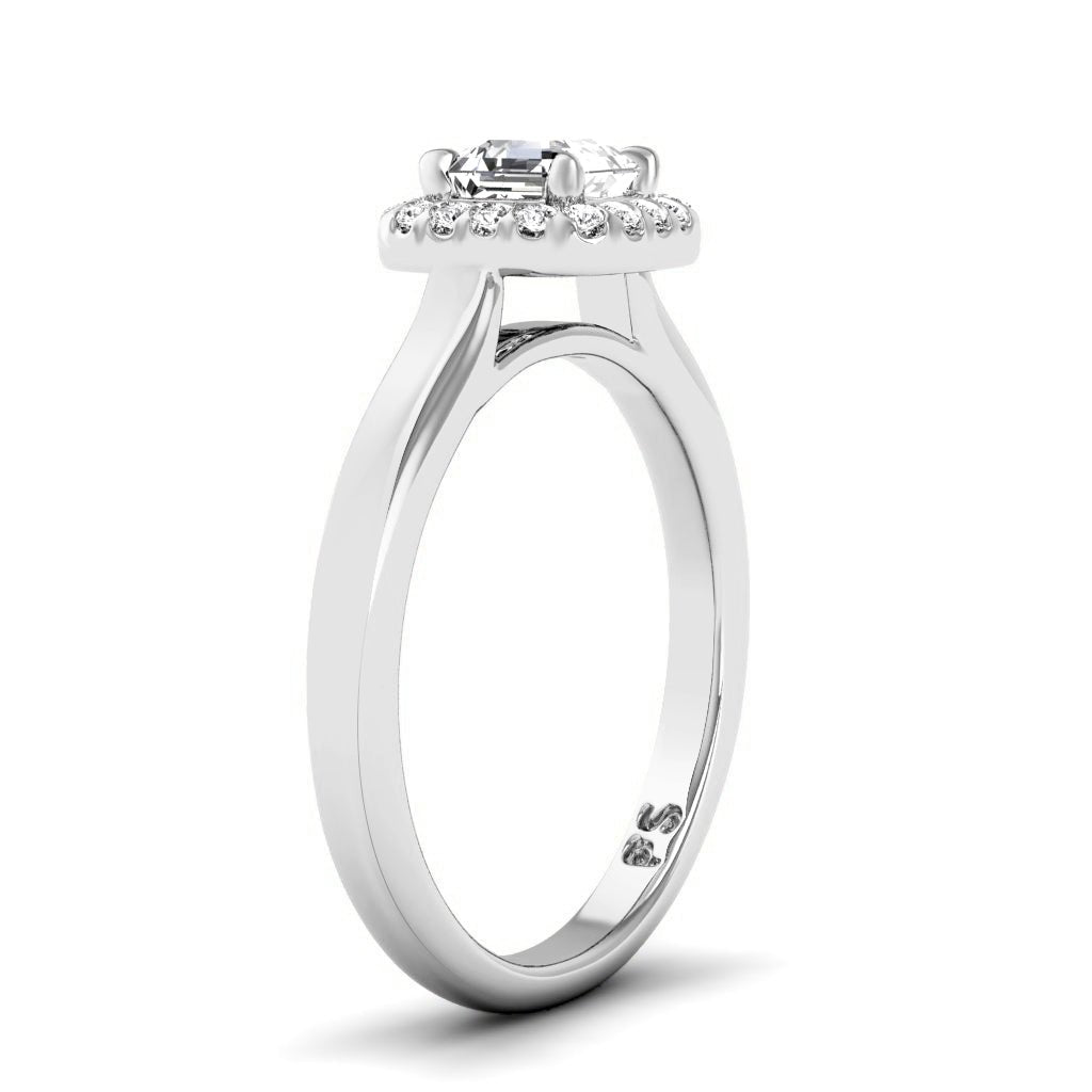 0.50 - 1.65 CT Ascher & Round Cut Natural Diamonds - Engagement Ring - Primestyle.com