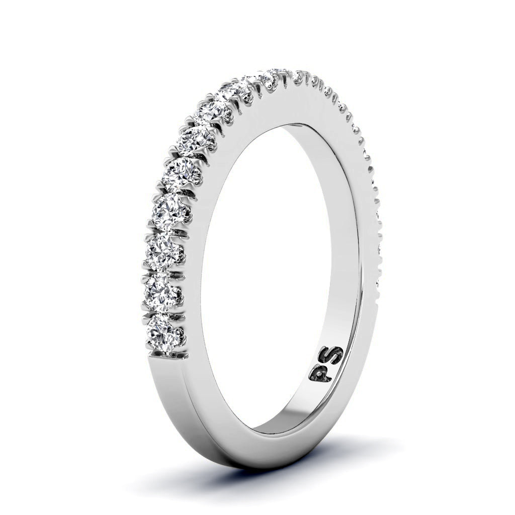 0.45 CT Round Cut Natural Diamonds - Wedding Band