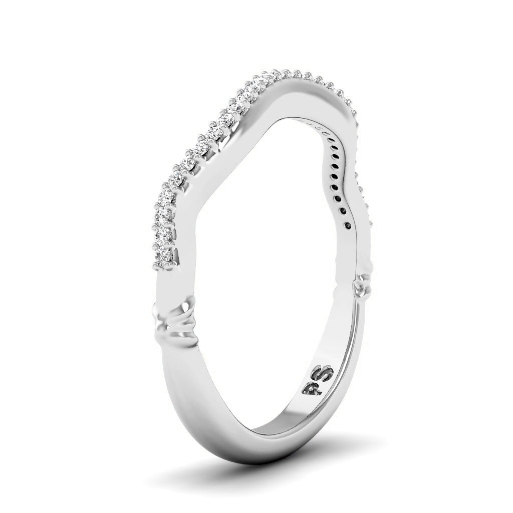 0.15 CT Round Cut Lab Grown Diamonds - Wedding Band - Primestyle.com