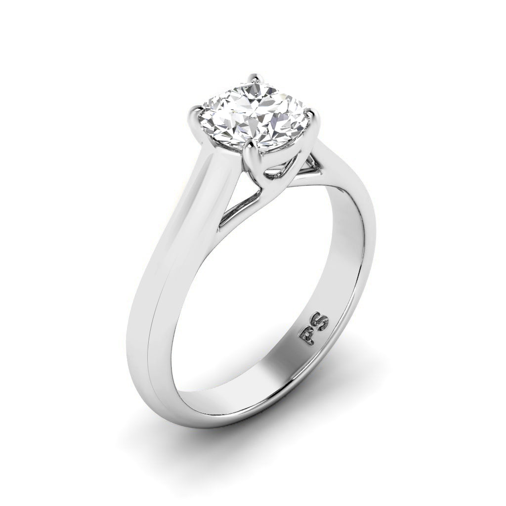 0.35-1.50 CT Round Cut Diamonds - Solitaire Ring