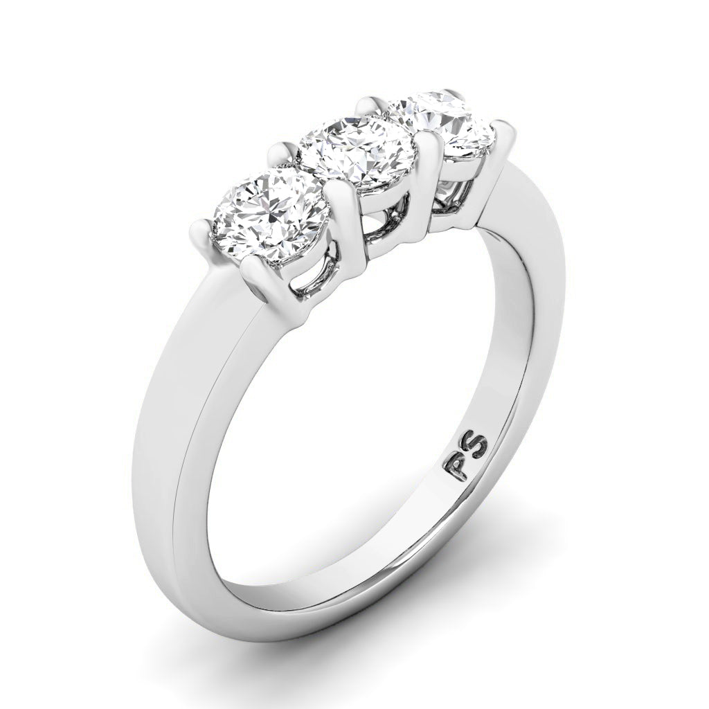 0.60 CT Round Cut Natural Diamonds - Wedding Band