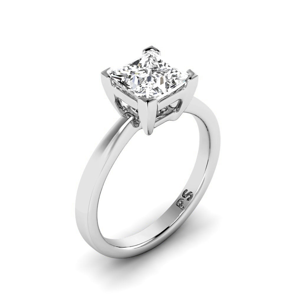 0.35-1.50 CT Princess Cut Diamonds - Solitaire Ring