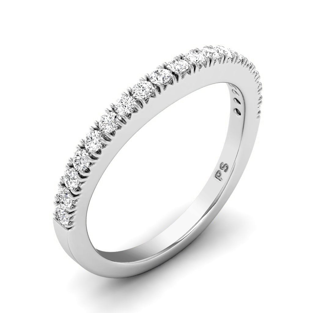 0.30 CT Round Cut Lab Grown Diamonds - Wedding Band - Primestyle.com