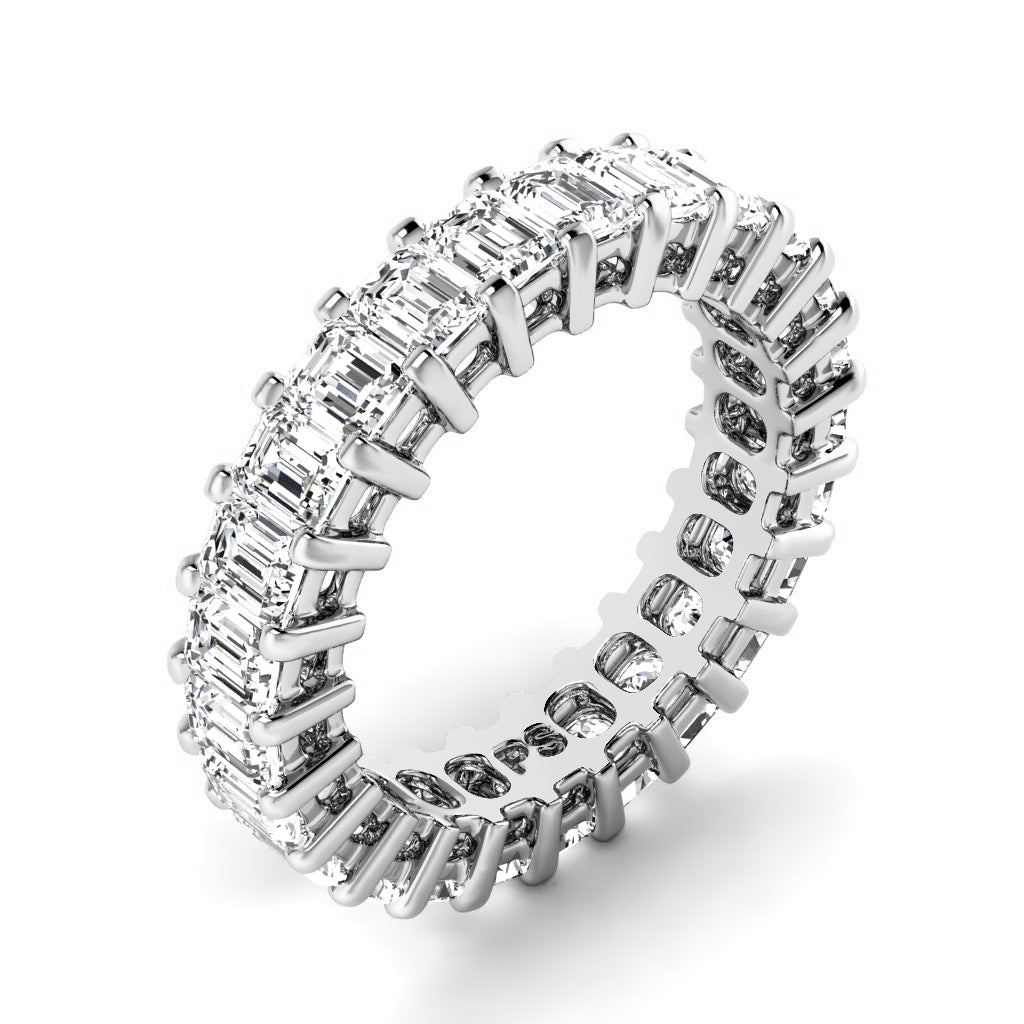 3.00-6.00 CT Emerald Cut Diamonds - Eternity Rings