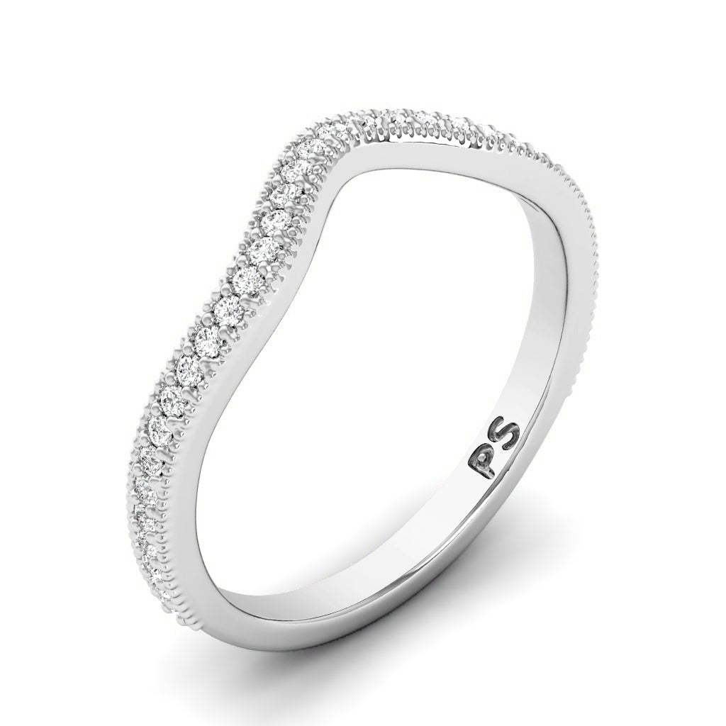 0.20 CT Round Cut Diamonds - Wedding Band