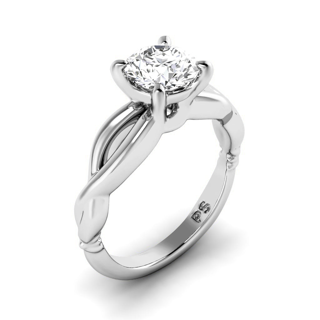 0.50-3.00 CT Round Cut Lab Grown Diamonds - Solitaire Ring