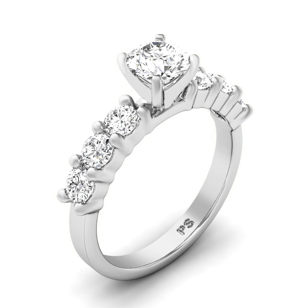 1.25-2.40 CT Round Cut Natural Diamonds - Engagement Ring