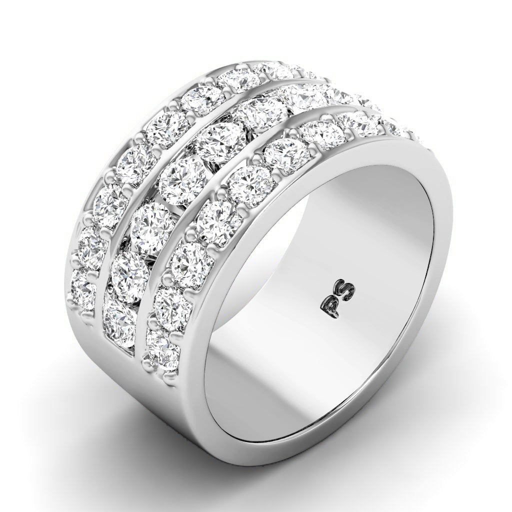 2.00 CT Round Cut Diamonds - Wedding Band