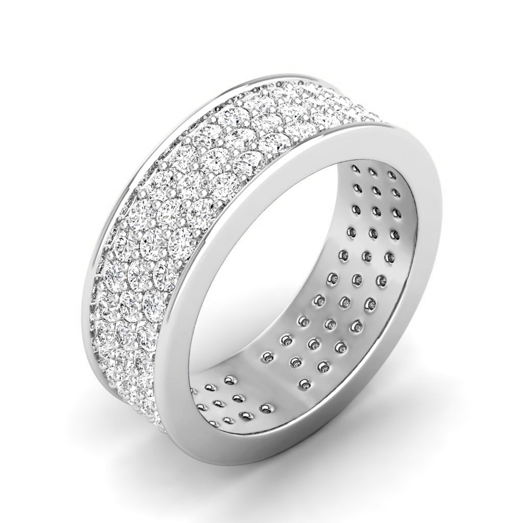 2.20 CT Round Cut Diamonds - Eternity Ring