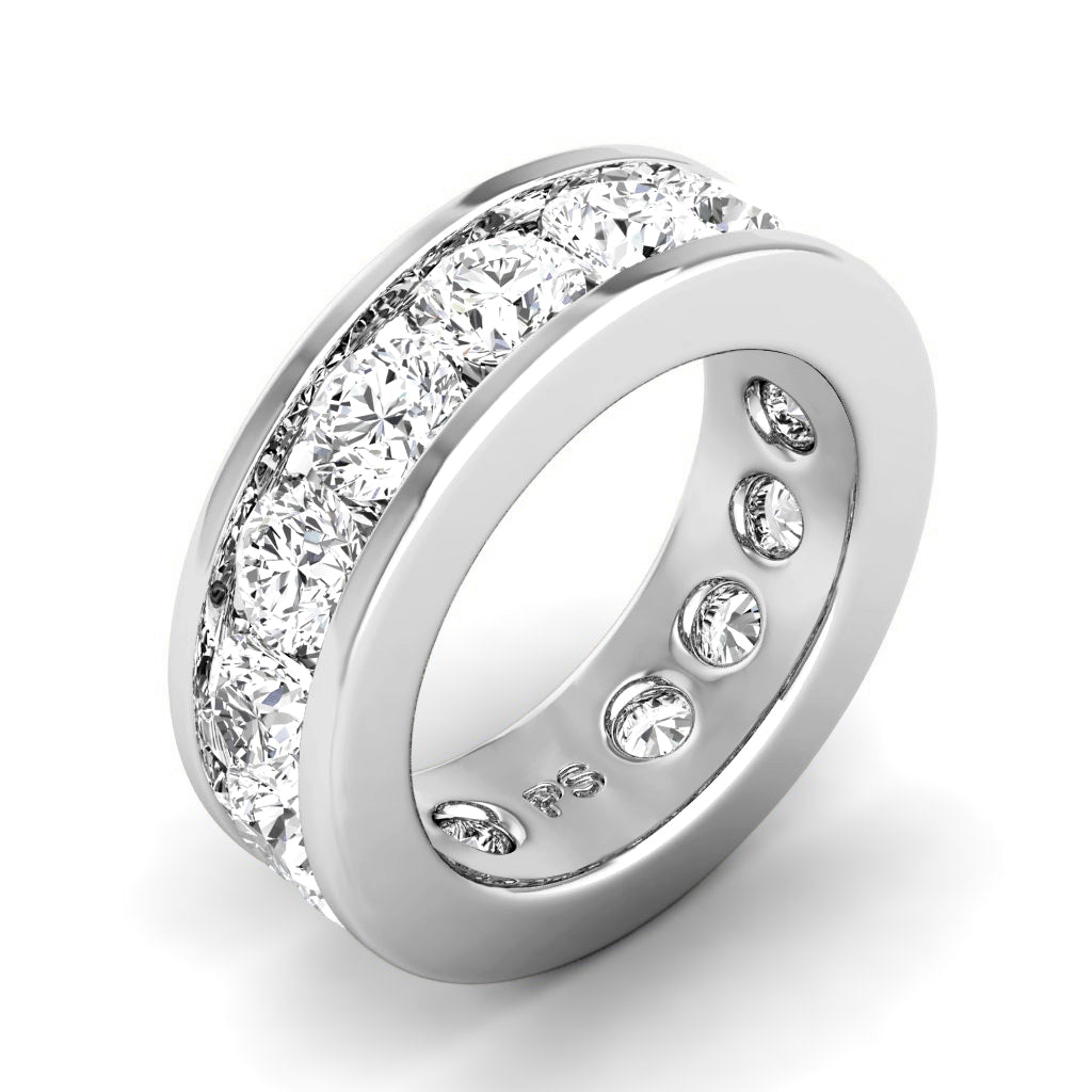 2.00-6.00 CT Round Cut Lab Grown Diamonds - Eternity Ring