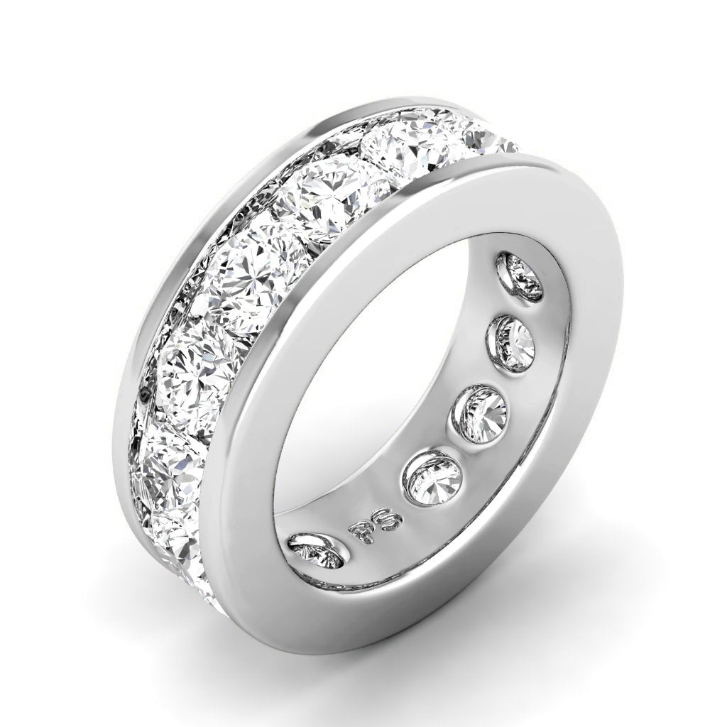 2.00 - 6.00 CT Round Cut Lab Grown Diamonds - Eternity Ring - Primestyle.com