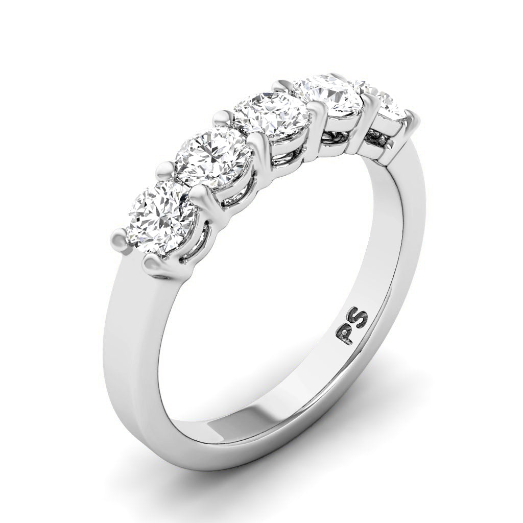 1.50 CT Round Cut Lab Grown Diamonds - Wedding Band