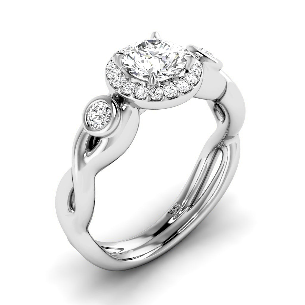 0.62-1.77 CT Round Cut Natural Diamonds - Engagement Ring