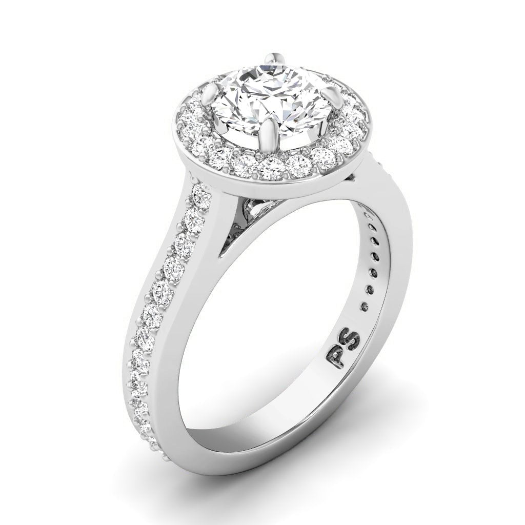 0.70-1.85 CT Round Cut Natural Diamonds - Engagement Ring