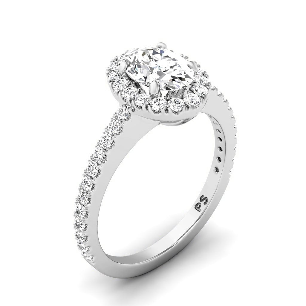 0.72-1.87 CT Oval & Round Cut Natural Diamonds - Engagement Ring