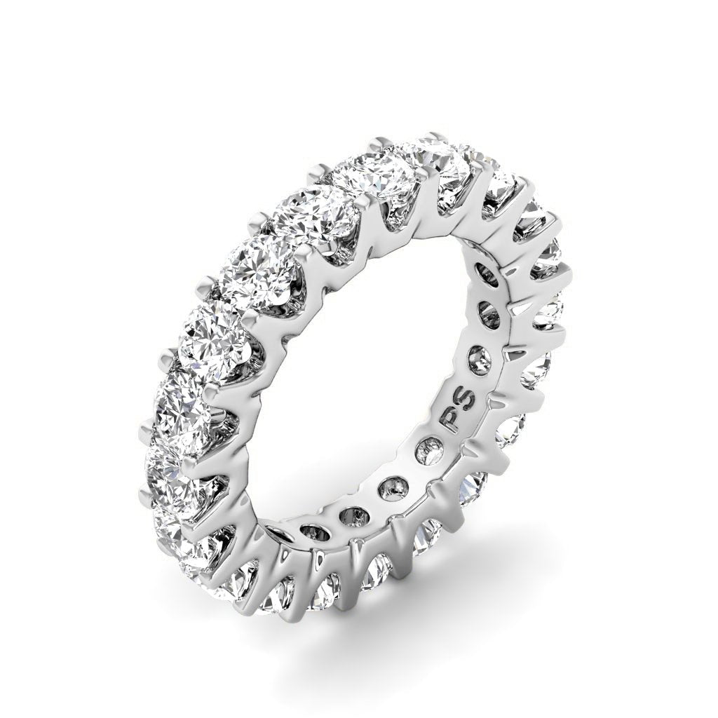 2.00-6.00 CT Round Cut Natural Diamonds - Eternity Rings