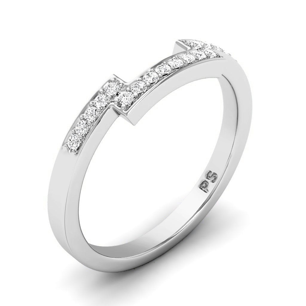0.15 CT Round Cut Natural Diamonds - Wedding Band - Primestyle.com