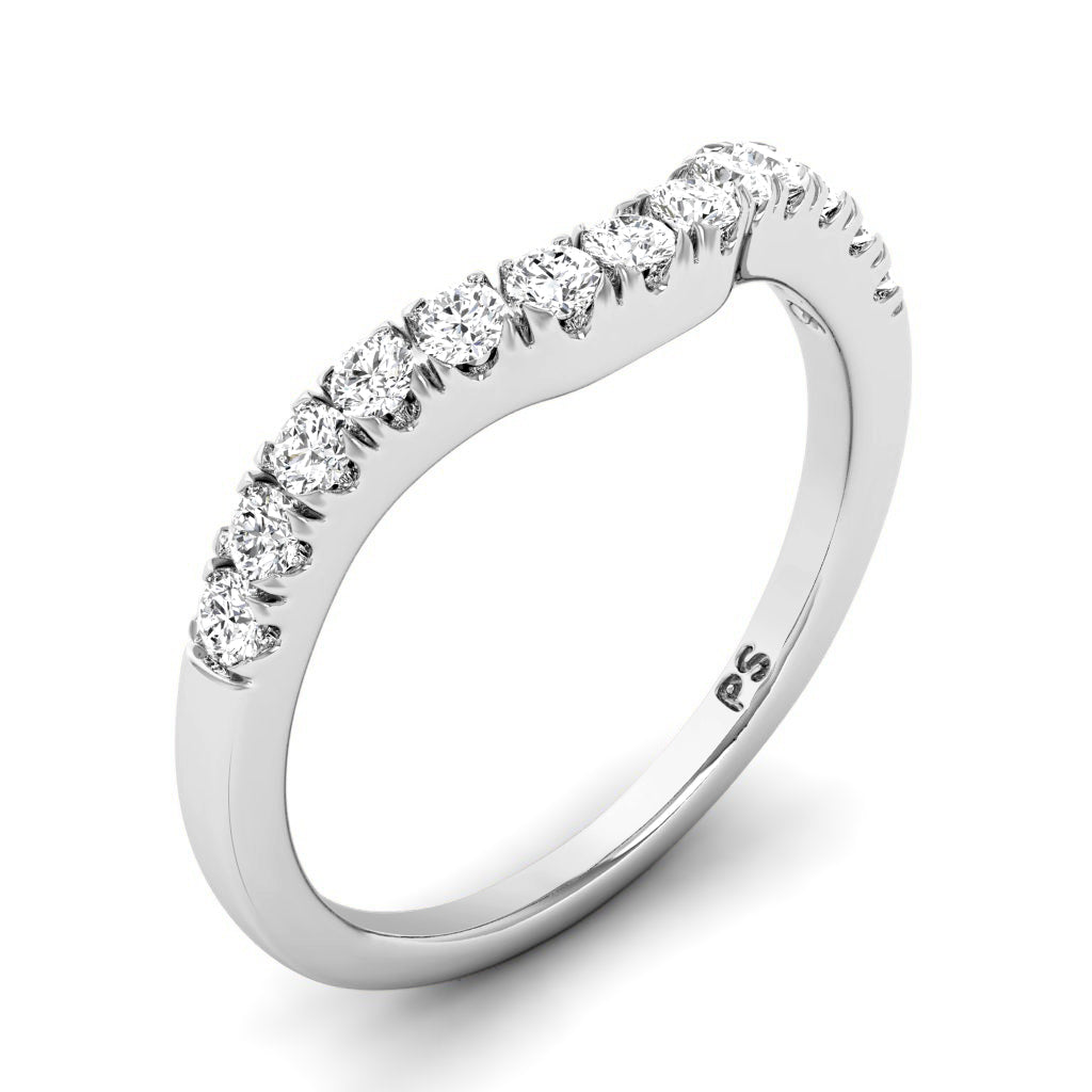 0.30 CT Round Cut Natural Diamonds - Wedding Band