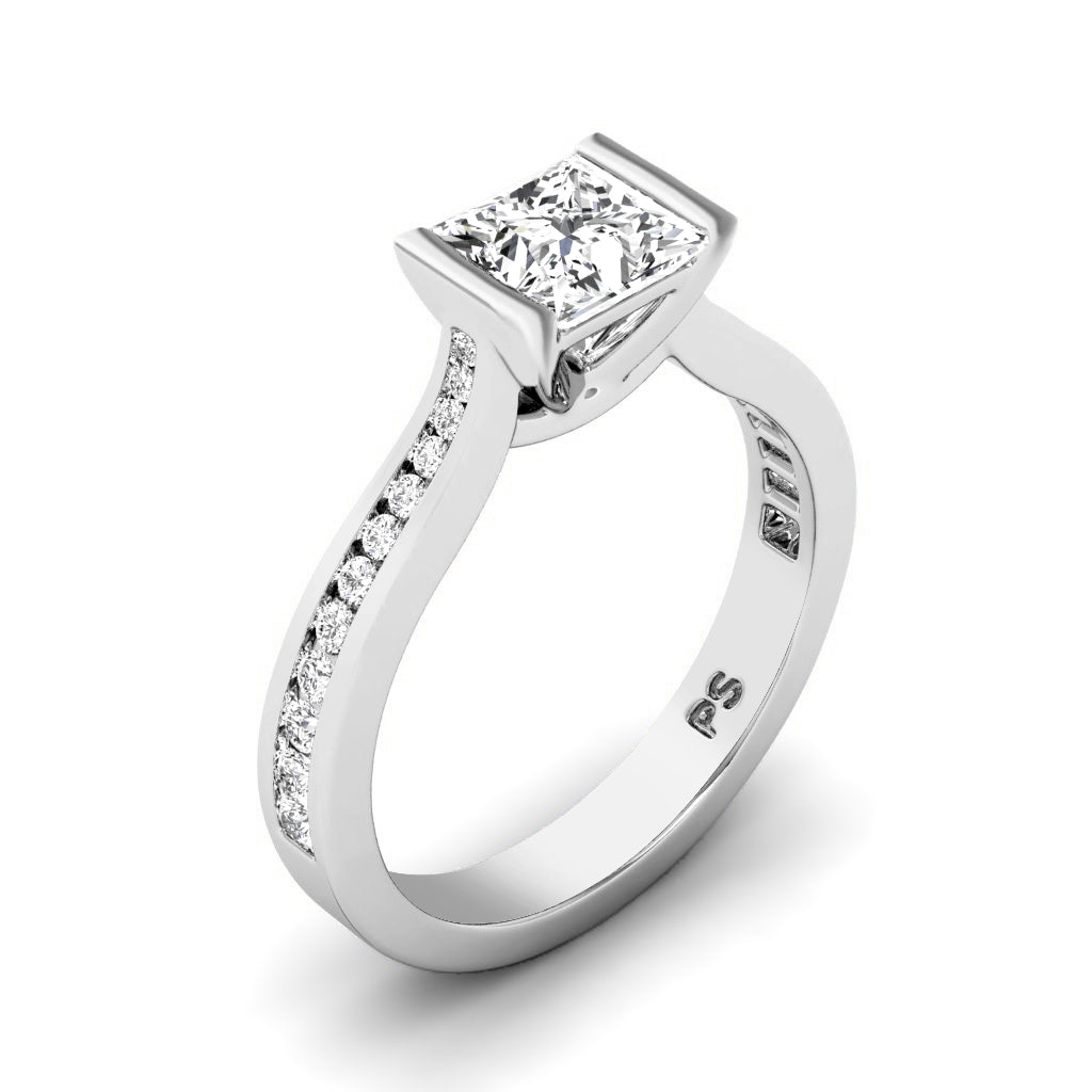 0.65-1.80 CT Round & Princess Cut Diamonds - Engagement Ring