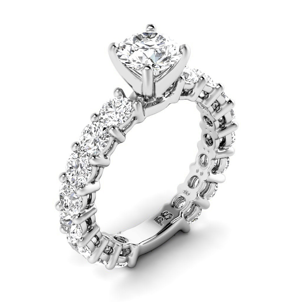 2.60-3.75 CT Round Cut Natural Diamonds - Engagement Ring