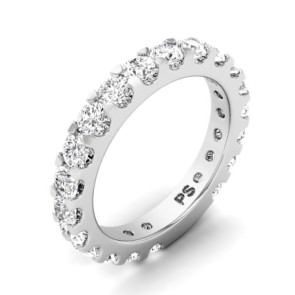 2.80 CT Round Cut Natural Diamonds - Wedding Band - Primestyle.com