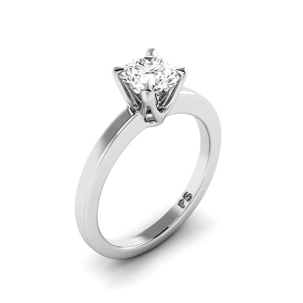 0.50-3.00 CT Round Cut Lab Grown Diamonds - Solitaire Ring