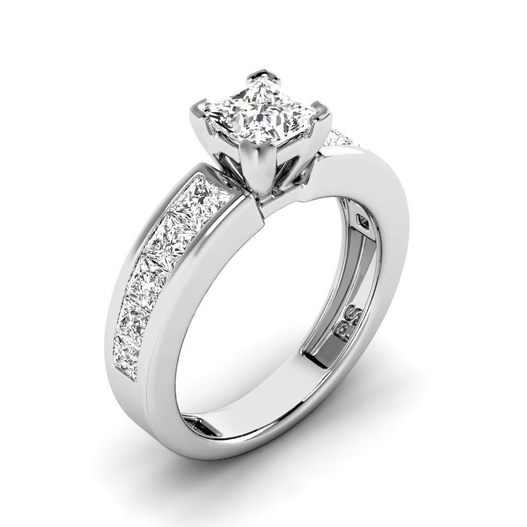 1.55 - 2.70 CT Princess Cut Natural Diamonds - Engagement Ring - Primestyle.com
