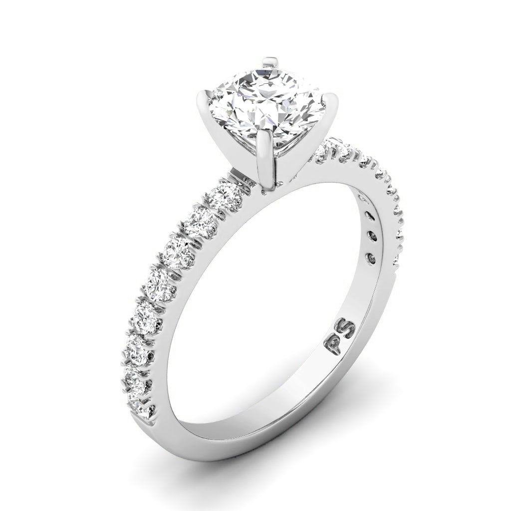 0.90-3.40 CT Round Cut Lab Grown Diamonds - Engagement Ring