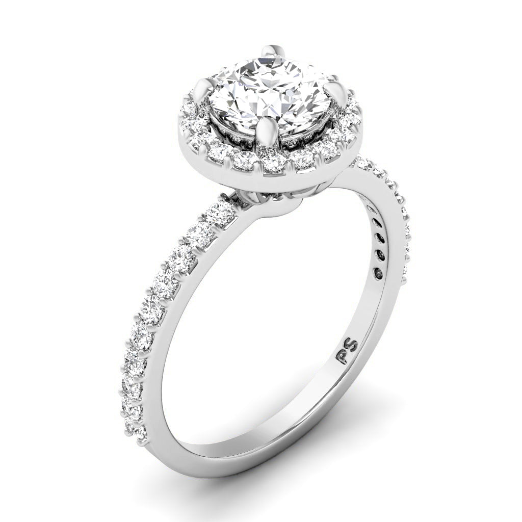 0.75-1.90 CT Round Cut Natural Diamonds - Engagement Ring