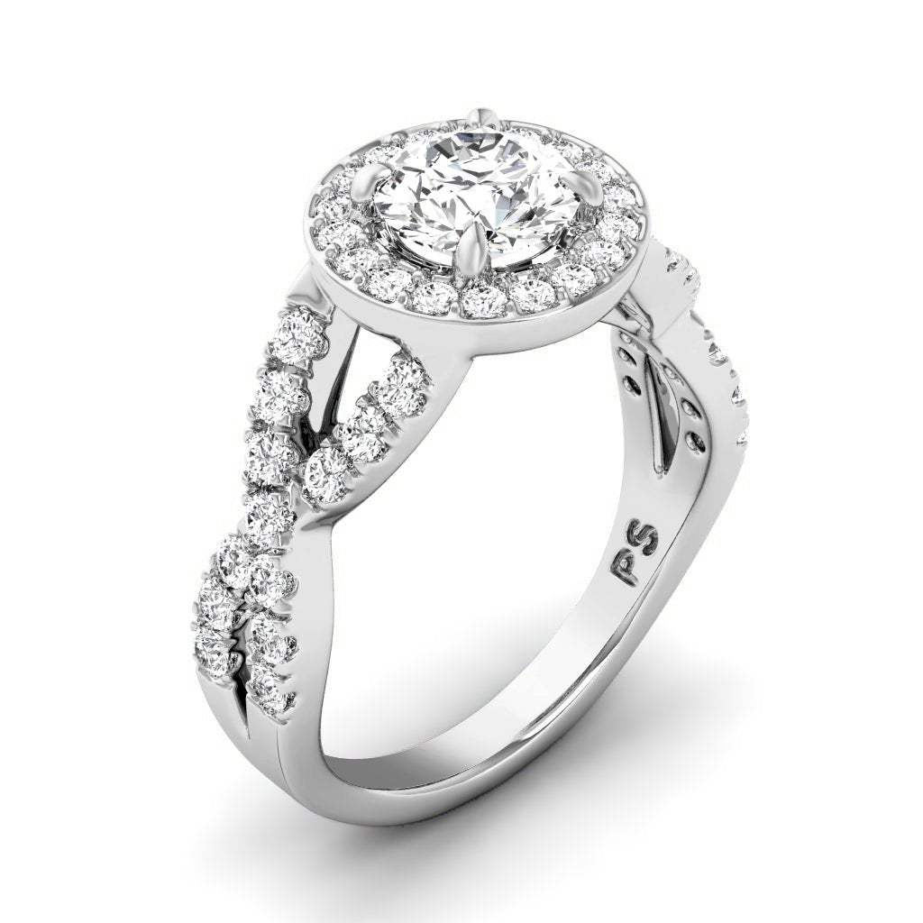 1.15-6.65 CT Round Cut Diamonds - Engagement Ring