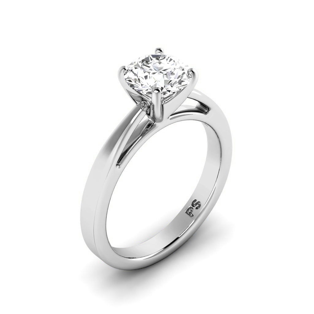 0.35-1.50 CT Round Cut Diamonds - Solitaire Ring